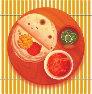Capati with dhal