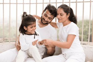 Indian happy family