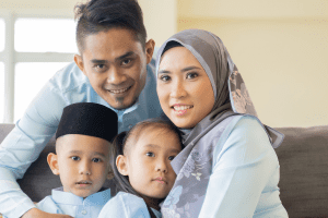Malay happy family